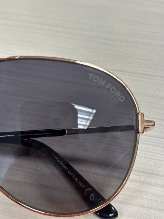 Tom Ford Clark 59 mm Polarized Sunglasses (Rose Gold/Smoke) main image 6